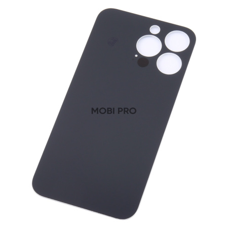 Задняя крышка для iPhone 13 Pro (A2640) Белый (стекло, монолит, широкий вырез под камеру, логотип) - Премиум