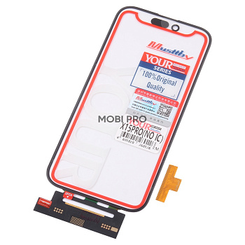Стекло для переклейки MUSTTBY iPhone 15 Pro в сборе с тачскрином и OCA без микросхемы 100% Черный