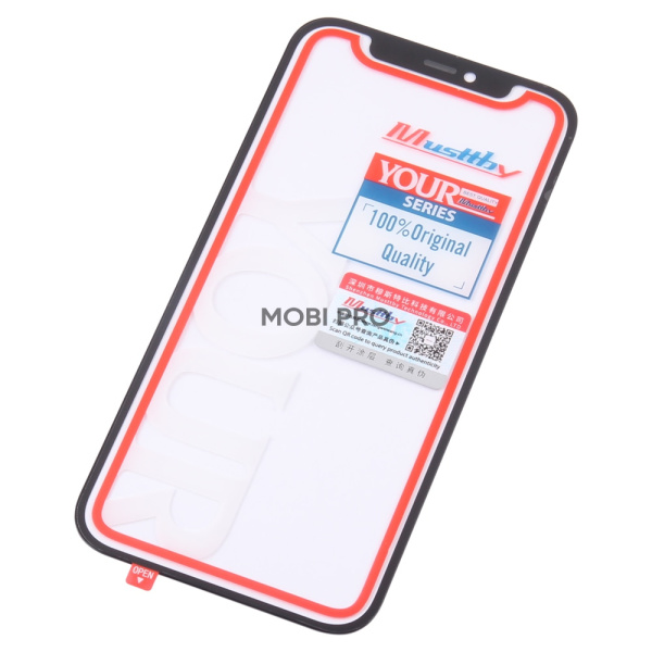 Стекло для переклейки MUSTTBY iPhone 12/12 Pro в сборе с OCA 100% Черный