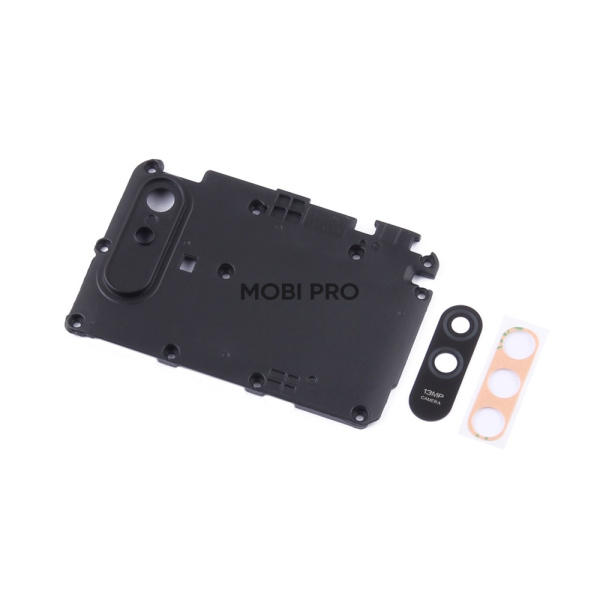 Стекло камеры для Xiaomi Redmi 9A (M2006C3LG) в сборе с рамкой Черный