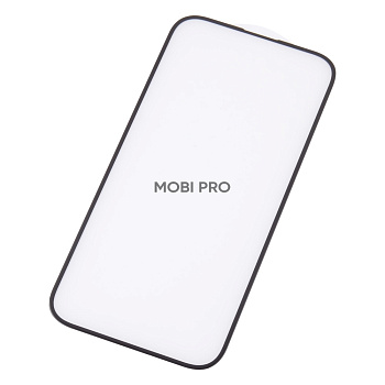 Защитное стекло "Матовое" для iPhone 15 Черный (Закалённое, полное покрытие)