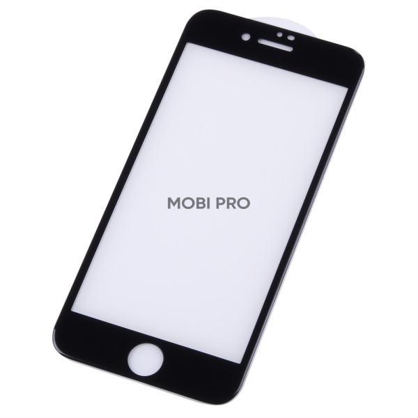 Защитное стекло "Премиум" для iPhone 7/8/SE (2020)/SE (2022) Черный (Закалённое+, полное покрытие)