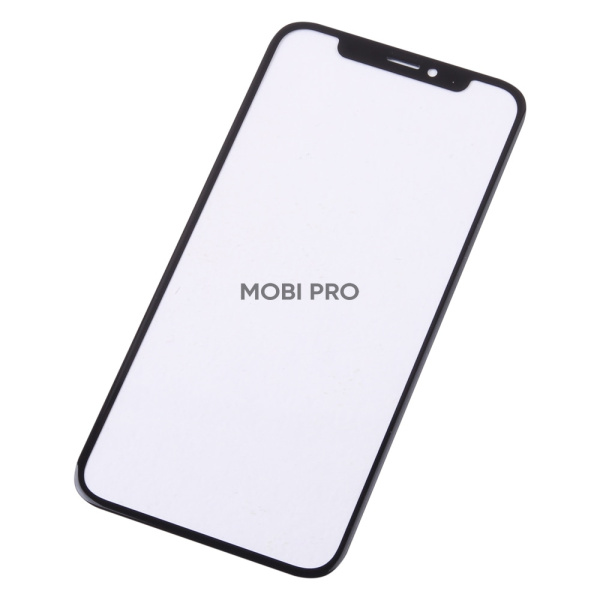 Стекло для переклейки iPhone X/Xs в сборе с OCA пленкой Черный - OR (Mitsubishi)