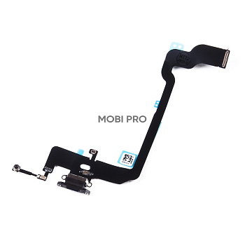 Шлейф для iPhone Xs (A2097/A1920) на системный разъем/микрофон Черный