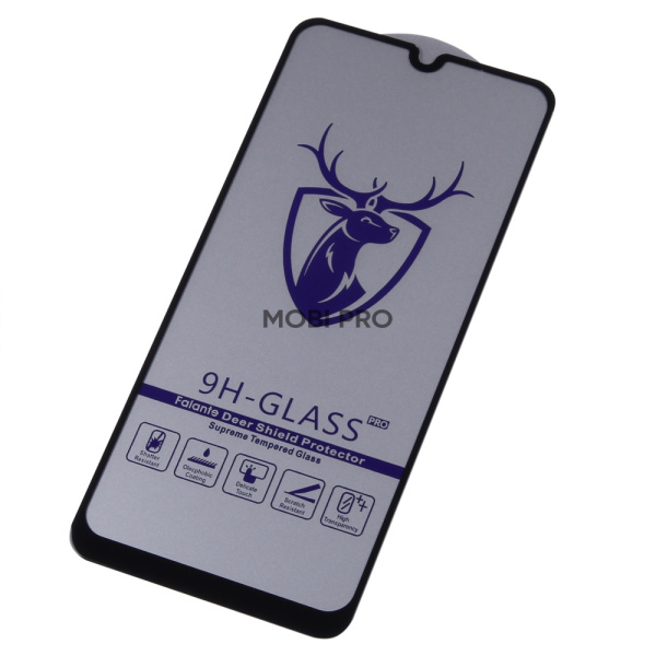 Защитное стекло "Премиум" для Samsung Galaxy A20/A30/A30s/A50/M21/M30s/M31 (A205F/A305F/A307F/A505F/M215F/M307F/M315F) Черный