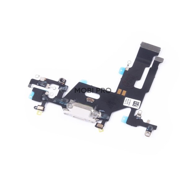 Шлейф для iPhone 11 (A2221) на системный разъем/микрофон Белый - Премиум