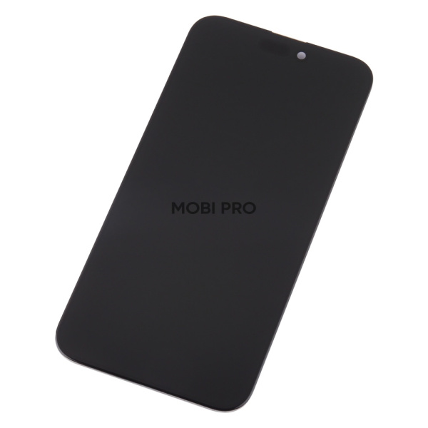 Дисплей для iPhone 15 Pro Max в сборе с тачскрином Черный - (Soft OLED, Full HD, 120 Гц) (с верификацией = с привязкой без ошибки)