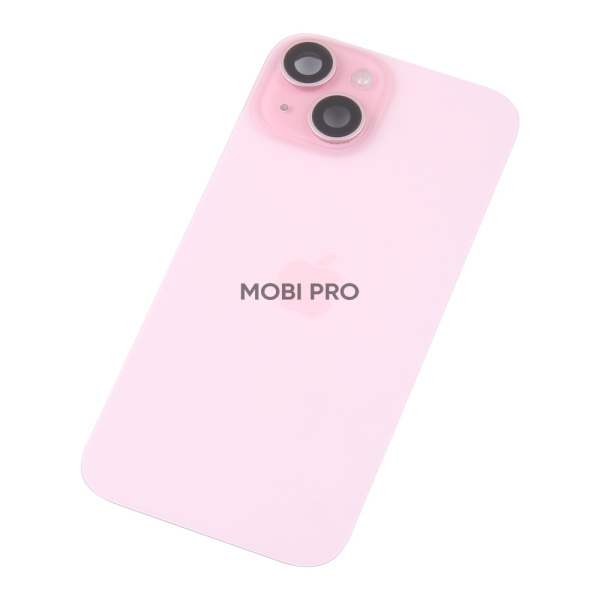 Задняя крышка для iPhone 15 в сборе с разбора Розовый - OR