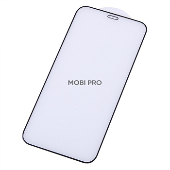 Защитное стекло "Премиум" для iPhone 12 mini Черный (Закалённое+, полное покрытие)