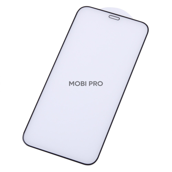 Защитное стекло "Премиум" для iPhone 12 mini Черный (Закалённое+, полное покрытие)