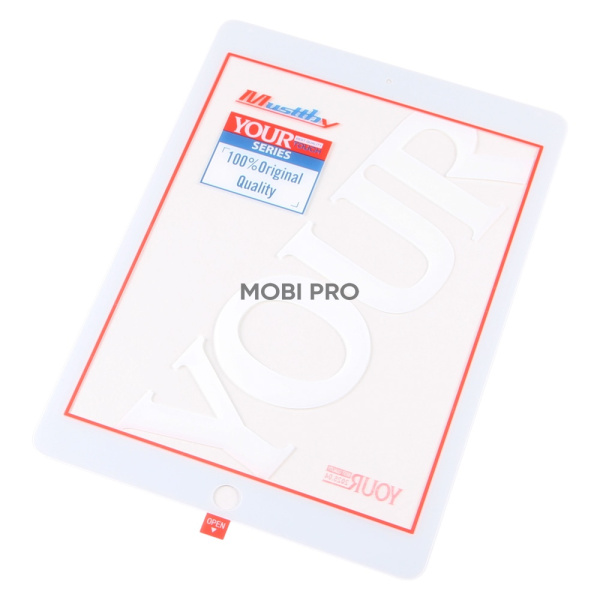 Стекло для переклейки MUSTTBY iPad Pro 9.7 в сборе с OCA 100% Белый