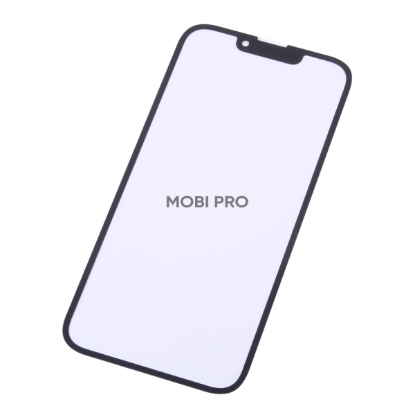 Стекло для переклейки iPhone 13/13 Pro в сборе с OCA пленкой Черный - OR (Mitsubishi)