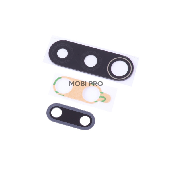 Стекло камеры для Xiaomi Redmi 9 (M2204J19AG) (комплект 2 шт.) Черный