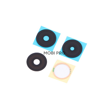 Стекло камеры для Tecno Spark 10 4G (KI5q) (комплект 3 шт.) Черный