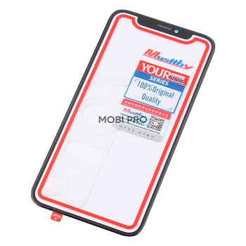 Стекло для переклейки MUSTTBY iPhone X/Xs в сборе с OCA 100% Черный