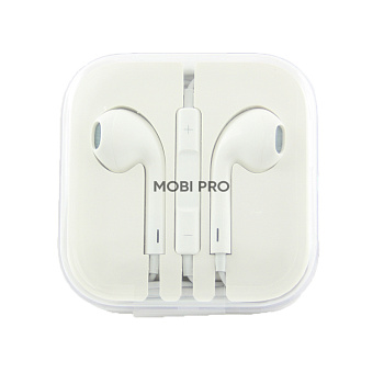 Гарнитура "3,5 мм" Jack для iPhone (вкладыши) Белый