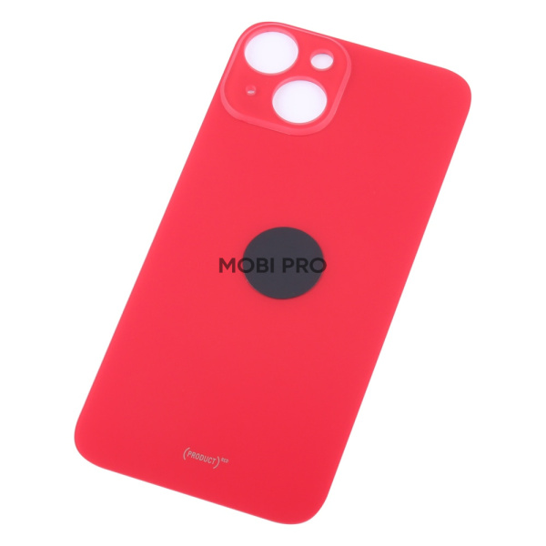 Задняя крышка для iPhone 14 (A2883) Красный (стекло, широкий вырез под камеру, логотип)