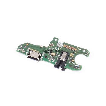 Шлейф для Huawei Honor X7 (CMA-LX1/CMA-LX2) плата на системный разъем/разъем гарнитуры/микрофон - Премиум