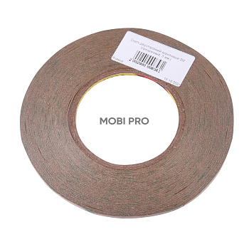 Скотч двусторонний акриловый (0.2 мм*3 мм*50 м, прозрачный)