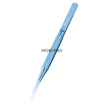 Пинцет изогнутый Relife RT-15C (титановый)