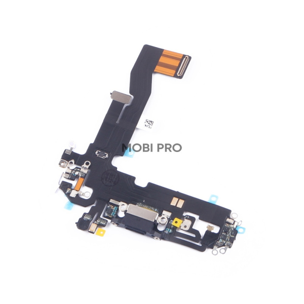 Шлейф для iPhone 12/12 Pro (A2403/A2407) на системный разъем/микрофон Черный