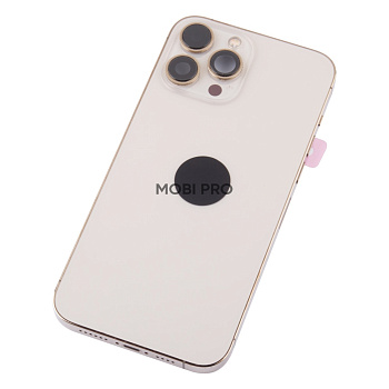 Корпус для iPhone 13 Pro Max в сборе со шлейфами с разбора Золото (возможен дефект ЛКП) - OR