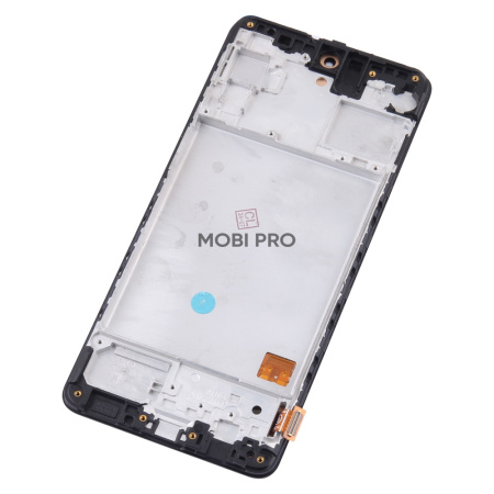 Дисплей для Samsung Galaxy M31s (M317F) модуль с рамкой Черный - (OLED) (Small Size)