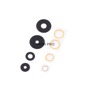 Стекло камеры для Infinix Note 30 4G (X6833B/X6716B) (комплект 4 шт.) Черный