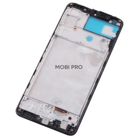 Дисплей для Samsung Galaxy A22 4G (A225F) модуль с рамкой Черный - (OLED)