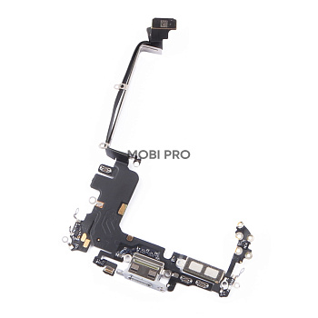 Шлейф для iPhone 17 Pro на системный разъем/микрофон Белый - OR