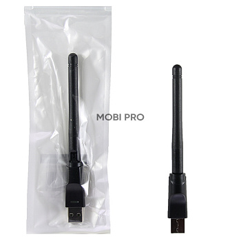 USB - Wi-Fi адаптер (2,4 GHz) (тех.упак.) Черный