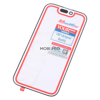 Стекло для переклейки MUSTTBY iPhone 16 Pro в сборе с OCA 100% Черный