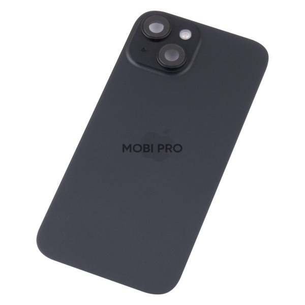 Задняя крышка для iPhone 15 в сборе с разбора Черный - OR
