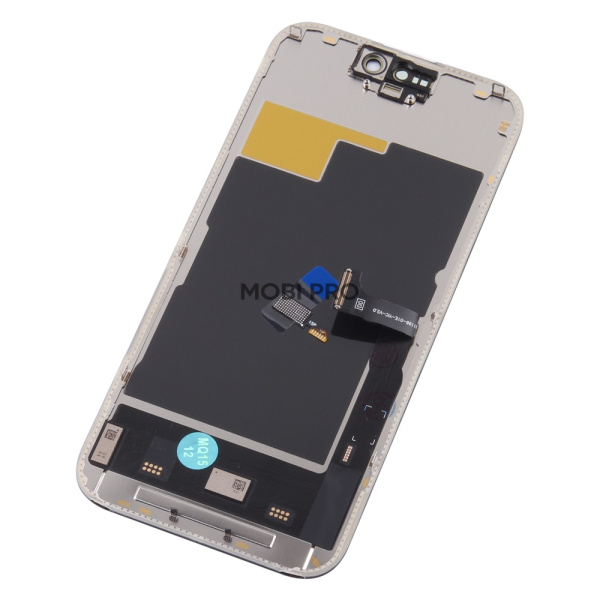 Дисплей для iPhone 15 Pro (A3102) в сборе с тачскрином Черный - (Soft OLED, Full HD, 120 Гц) (площадка под IC)