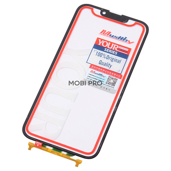 Стекло для переклейки MUSTTBY iPhone 14 в сборе с тачскрином под восстановление и OCA 100% Черный (SAM)