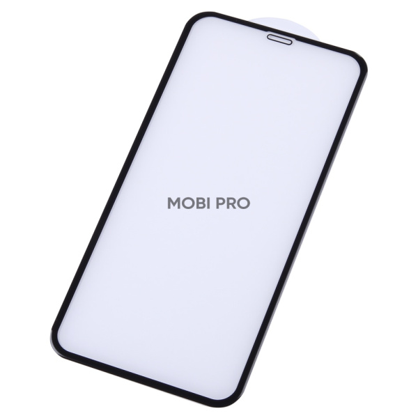 Защитное стекло "Премиум" для iPhone Xr/11 Черный (Закалённое+, полное покрытие)