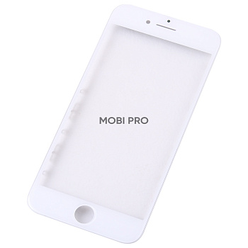 Стекло для переклейки iPhone 7 в сборе с рамкой и OCA пленкой Белый - OR (Mitsubishi)