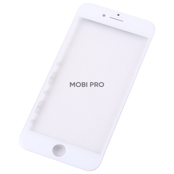 Стекло для переклейки iPhone 7 в сборе с рамкой и OCA пленкой Белый - OR (Mitsubishi)