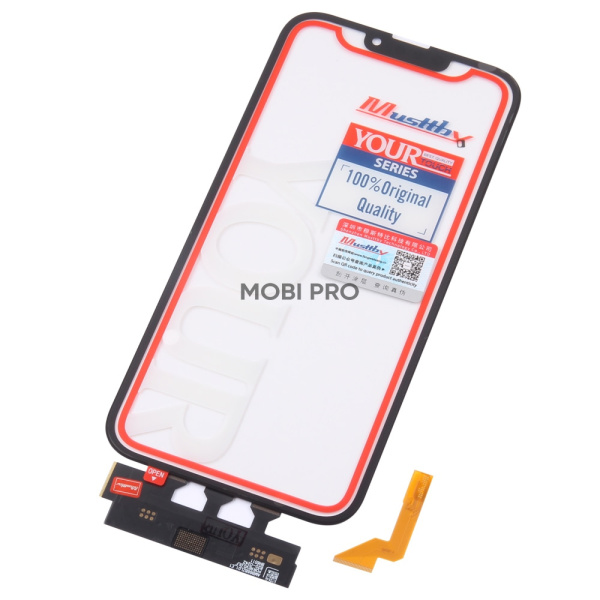 Стекло для переклейки MUSTTBY iPhone 13 Pro Max в сборе с тачскрином и OCA без микросхемы 100% Черный