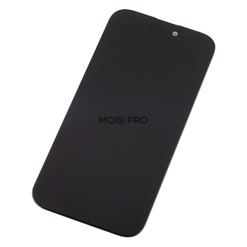 Дисплей для iPhone 15 Pro в сборе с тачскрином Черный - (Soft OLED, Full HD, 120 Гц) (с верификацией = с привязкой без ошибки)