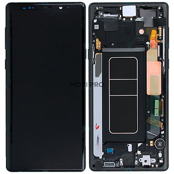 Дисплей для Samsung Galaxy Note 9 (N960F) модуль с рамкой Черный - OR (SP)