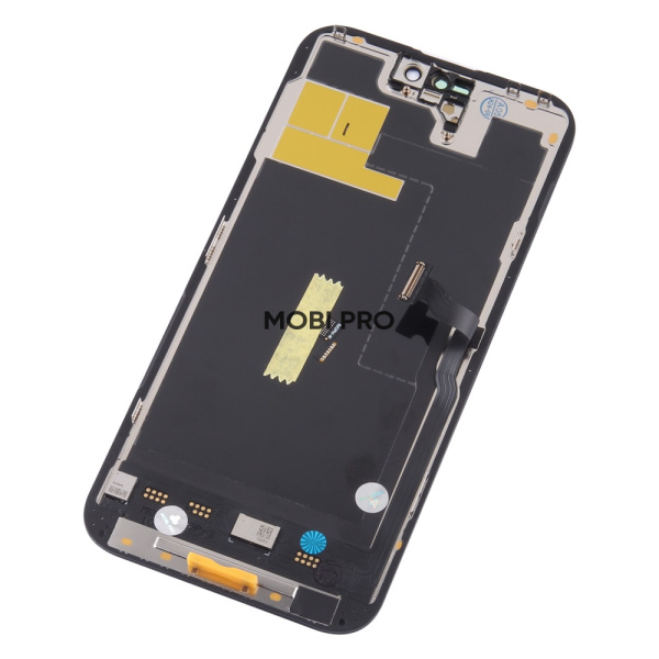 Дисплей для iPhone 14 Pro Max (A2895) в сборе с тачскрином Черный - (Soft OLED, Full HD, 120 Гц) (площадка под IC)