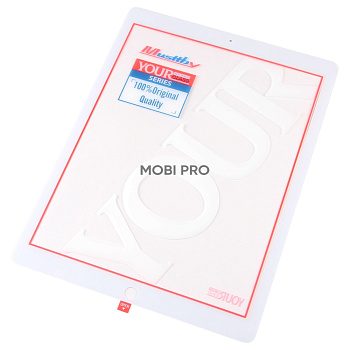 Стекло для переклейки MUSTTBY iPad Pro 12.9 2017 (2 Gen) в сборе с OCA 100% Белый