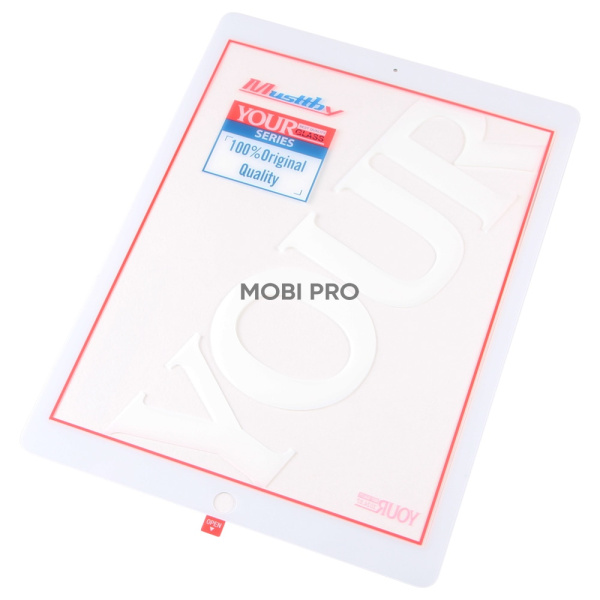 Стекло для переклейки MUSTTBY iPad Pro 12.9 2017 (2 Gen) в сборе с OCA 100% Белый