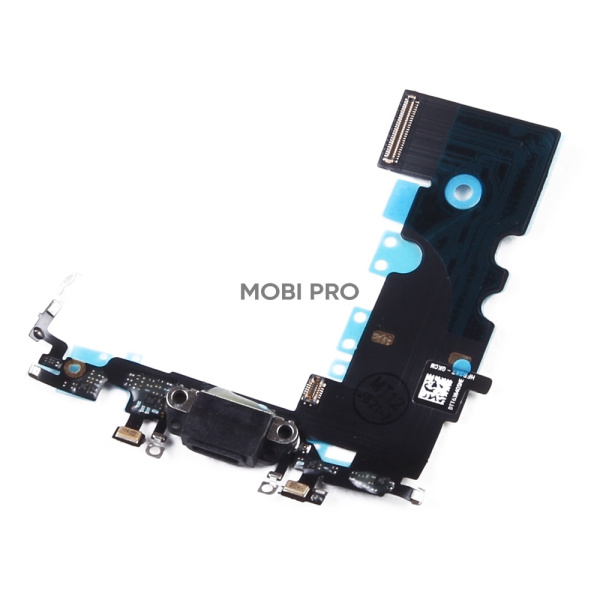 Шлейф для iPhone 8 на системный разъем/микрофон Черный