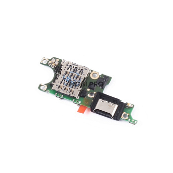 Шлейф для Huawei Honor X9c (BRP-NX1) плата на системный разъем/разъем SIM/микрофон - Премиум