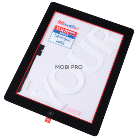 Стекло для MUSTTBY iPad 3/iPad 4 9.7 в сборе с тачскрином 100% Черный