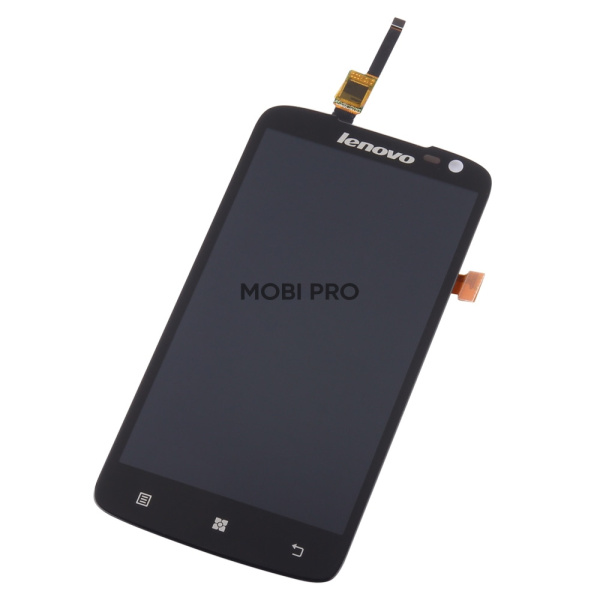 Дисплей для Lenovo S820 в сборе с тачскрином Черный - Оптима