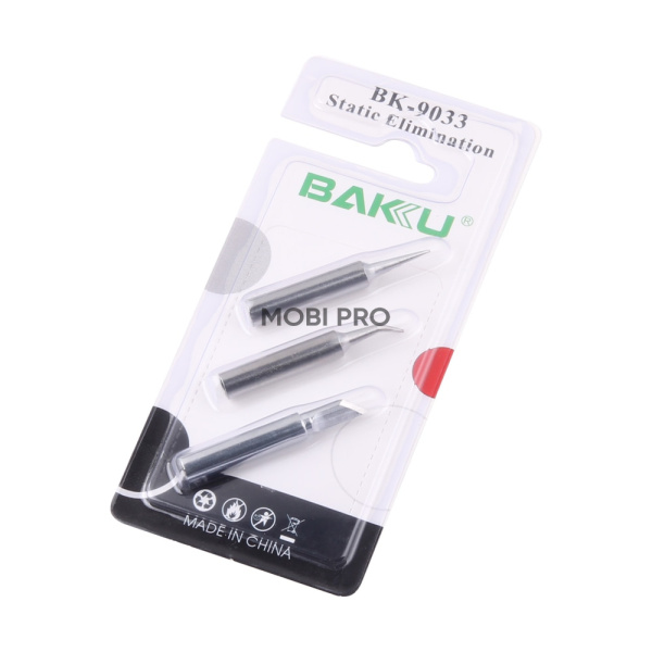 Жало паяльника BAKU BK-9033 (набор 3 шт., медное)