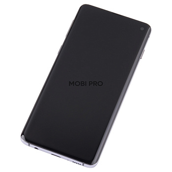 Дисплей для Samsung Galaxy S10 (G973F) модуль с рамкой Черный - (OLED) (Full Size)